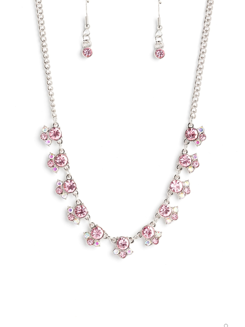 Paparazzi Pink Silver Necklace